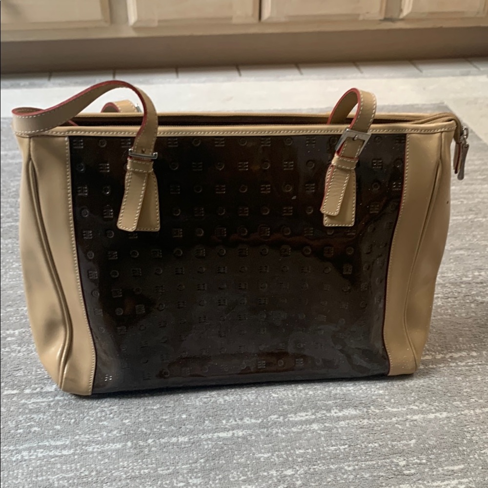 Arcadia Genuine patent Leather Purse